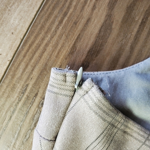 NWT She + Sky Grey Plaid Mini Dress Women's Size Large - Picture 15 of 16